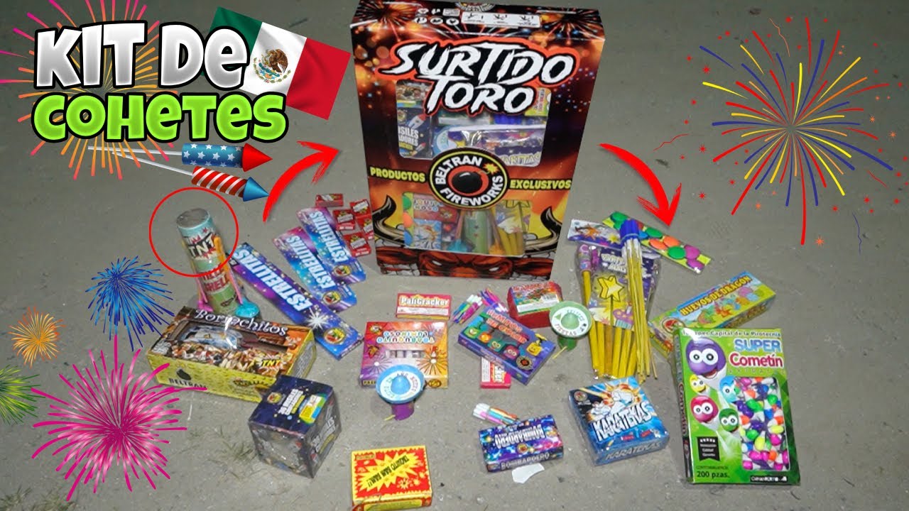 quemando KIT ORIGINAL!!! SURTIDO TORO PIROTECNIA BELTRAN (PRODUCTO NACIONAL E IMPORTADO)