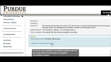 Taking a Test - Blackboard Learn