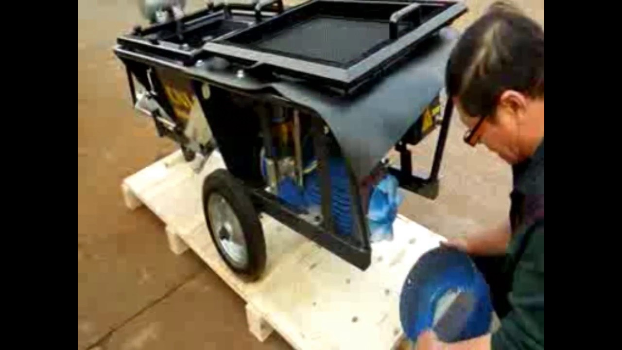 P60K Mortar cement plastering machine Assembly