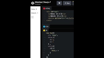 #4 Watch | Vue.js | Frontend | Take it easy #shorts