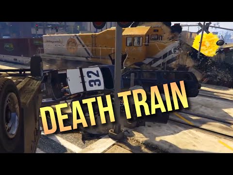 GTA 5 PC : Train Destruction! - Rockstar Editor Cinematic