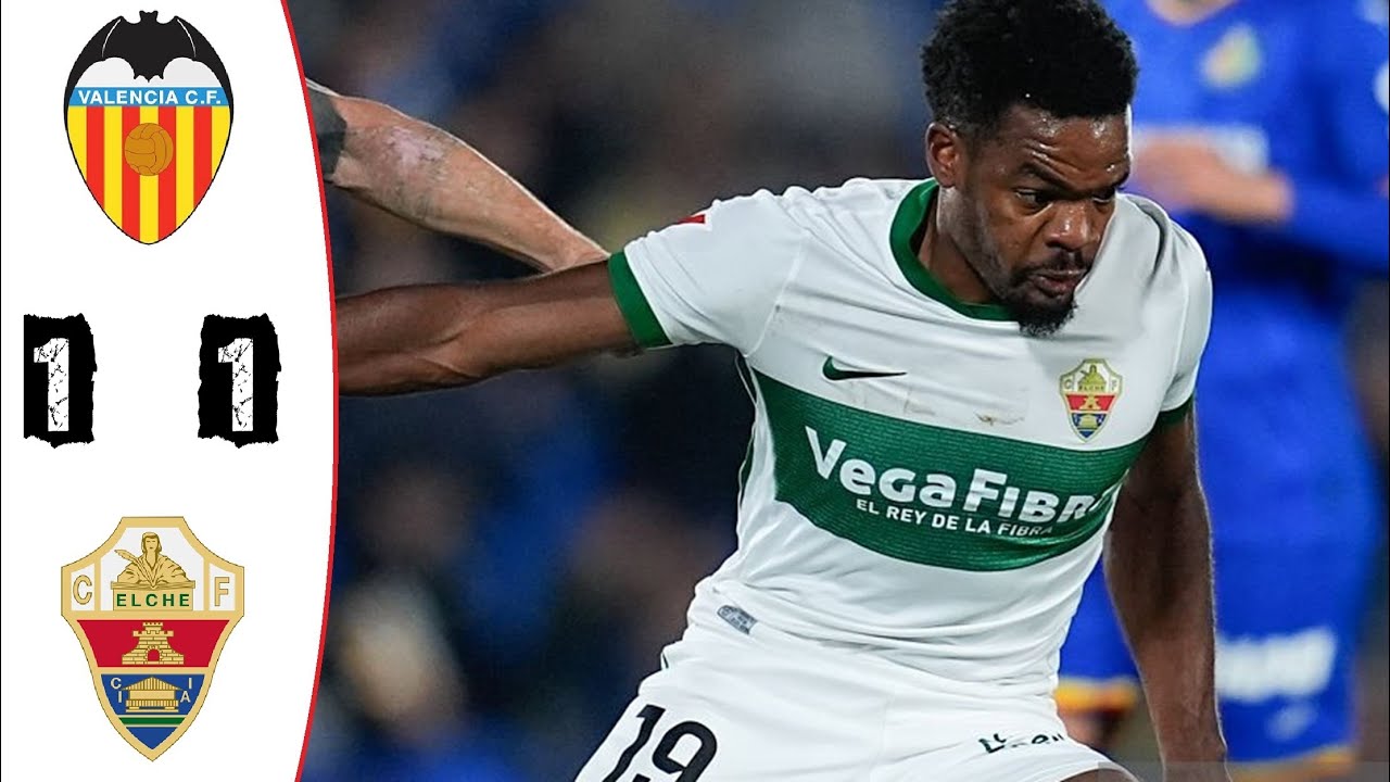 Valencia vs Elche 1-1 Resumen | LaLiga - 2025/2026