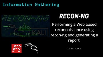 Performing web based reconnaissance using recon-ng and generating a report | Information Gathering