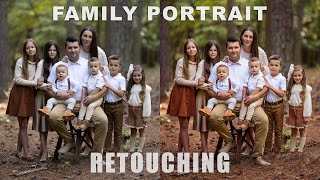 Family Portrait Retouching in Photoshop and Lightroom screenshot 4