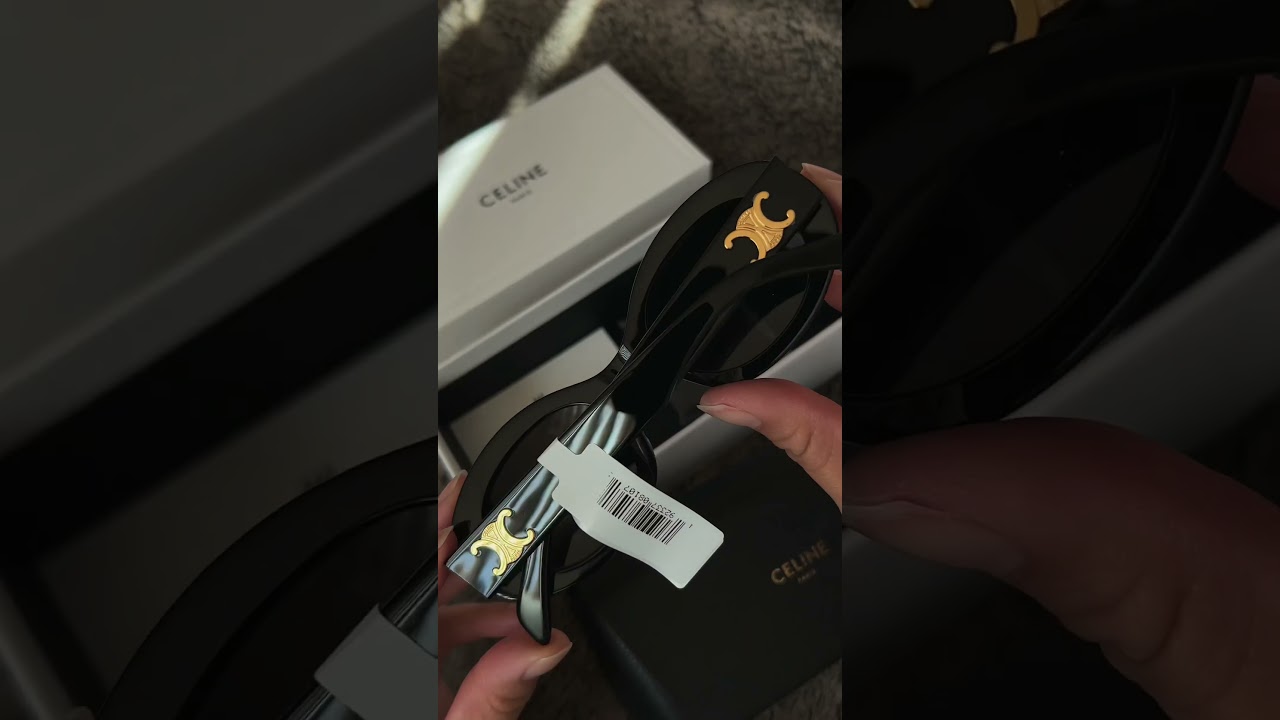 UNBOXING MY NEW CELINE SUNGLASSES 😎🖤 so happy to finally have these! 