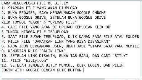 CARA UPLOAD FILE KE GOOGLE DRIVE DAN MEMBUAT SHORTLINK DENGAN BITLY