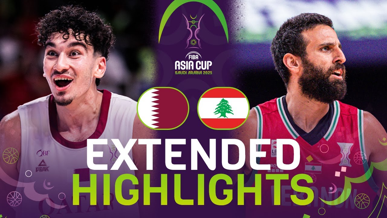 Qatar 🇶🇦 vs Lebanon 🇱🇧 | Extended Highlights | FIBA Asia Cup 2025