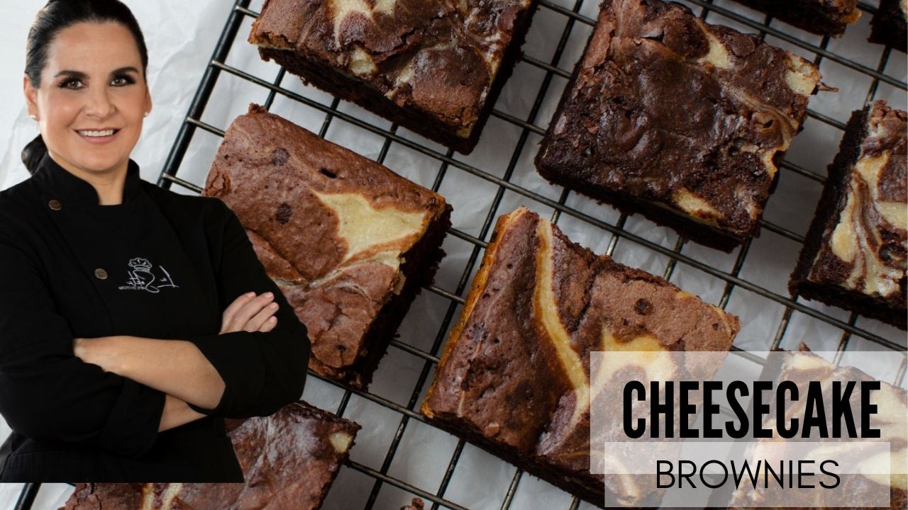 Cómo Hacer Cheesecake Brownies | Fáciles y Súper Esponjosos