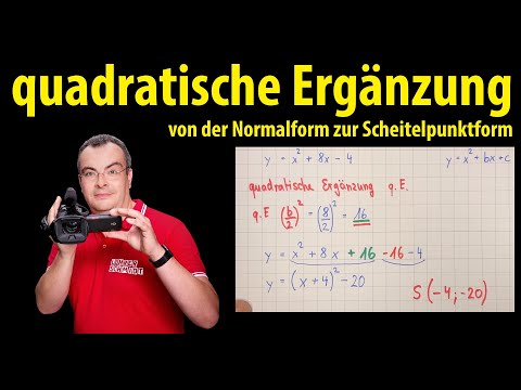 Video: Wie ändert man eine Funktion in eine Scheitelpunktform?