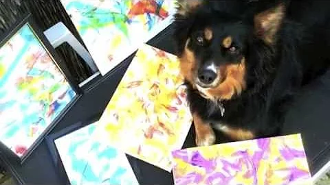 Ruby's Pawsome Paintings, for Jeff Kuske