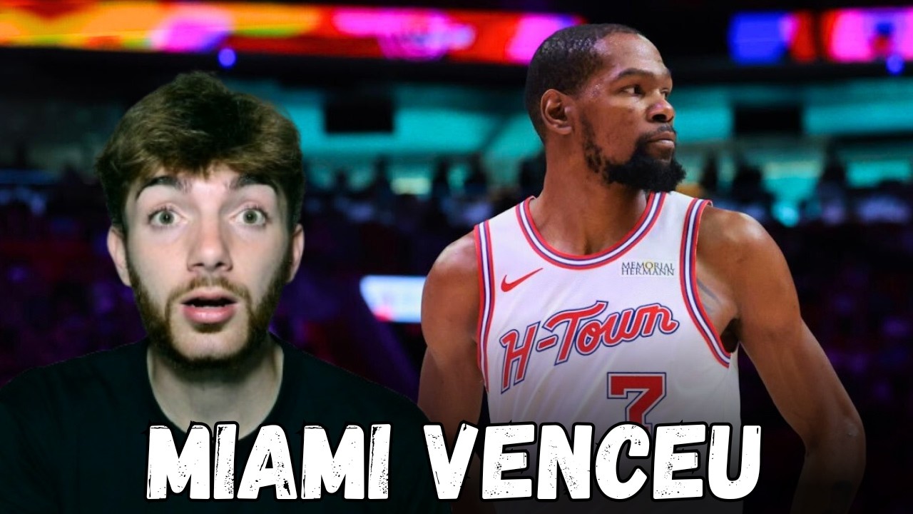 Kevin Durant arrebenta mas Rockets é derrotado pelo Miami Heat