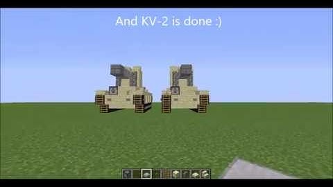 How to build KV-2 in Minecraft