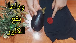 شكرا صاحبه الفكره دي ⁉️هاتي بتنجان واحده وقولي وداعا للبقع الكلور او جافيل الصعبه في ثوانى