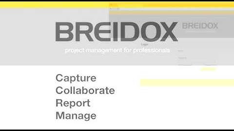 BREIDOX - Project Management Software for the EPC Management Industry