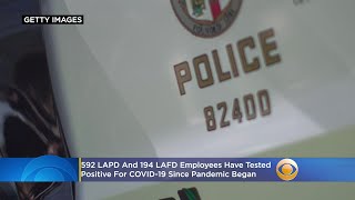 592 LAPD, 194 LAFD Employees Have Tested Positive For COVID-19 Since Pandemic Began