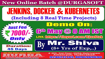 JENKINS, DOCKER & KUBERNETES Online Training @ DURGASOFT