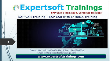 SAP CAR Training | SAP CAR Online Training | SAP CAR Corporate Training