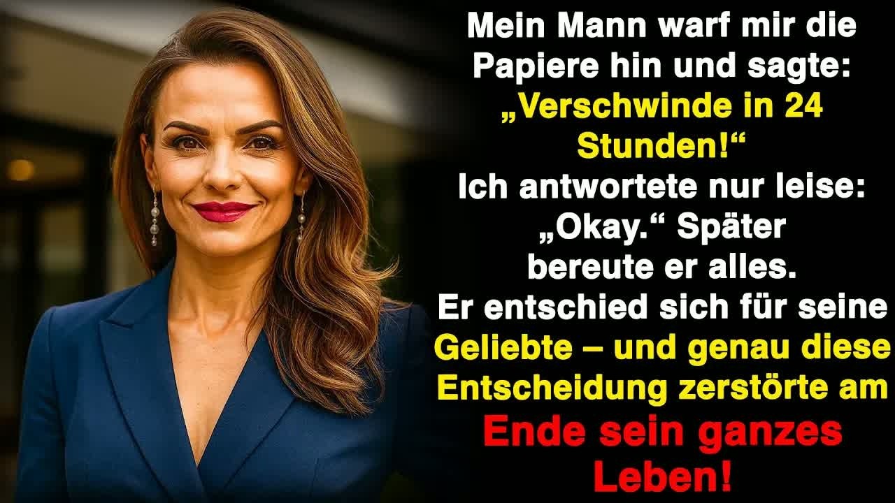 Mein Mann wählte seine Affäre und gab mir ein paar Stunden zum Gehen  Aber ich hatte einen Plan