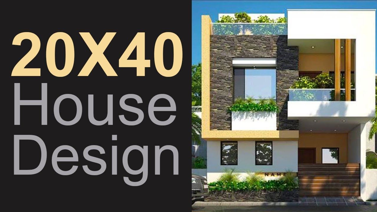 20X40 House plan with 3d elevation by Nikshail - YouTube