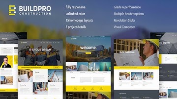 BuildPro - Business, Building & Construction WordPress Theme | Themeforest Website Templates and