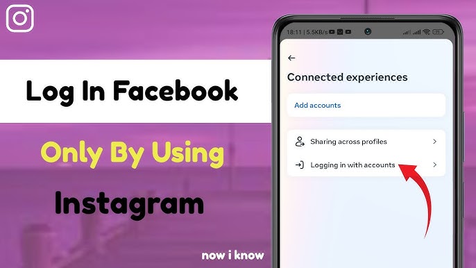 Recover Instagram account: without password, with Facebook