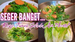 CHINESE RECIPE‼️Resep Tumis Selada Air Wortel, Menu Sehat Simpel Mudah Dibuat