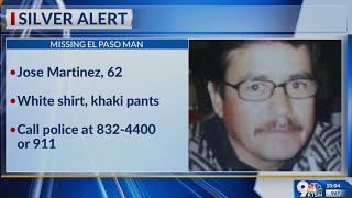 Silver Alert issued for El Paso man with dementia