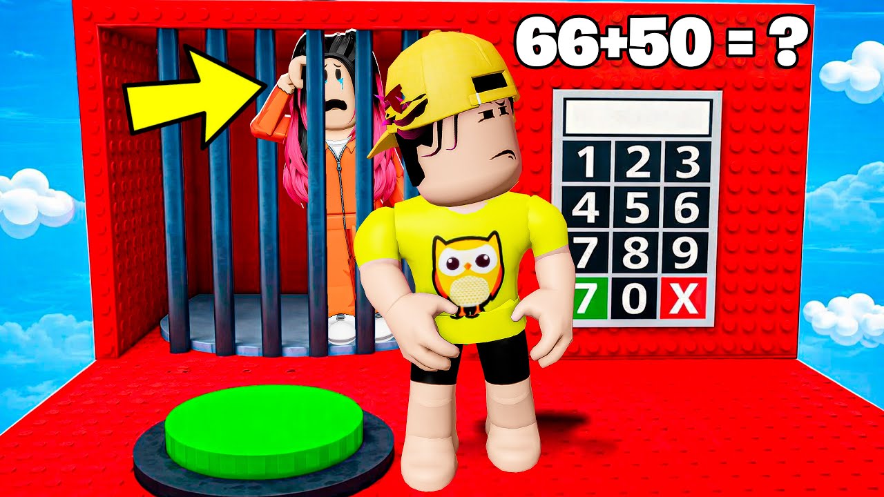 JOGADOR DE AMARELO (CORUJA) NA  TORRE QUE TODOS FICAM PRESOS NO ROBLOX!