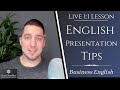 1:1 English Lesson: How to Give a Great Business English Presentation