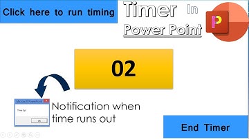 How to make a timer in Power Point using VBA in Power Point