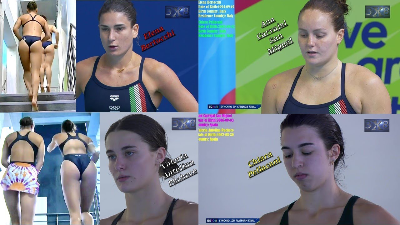 Women's Diving Elena Bertocchi.Chiara Pellacani.Ana Carvajal San
