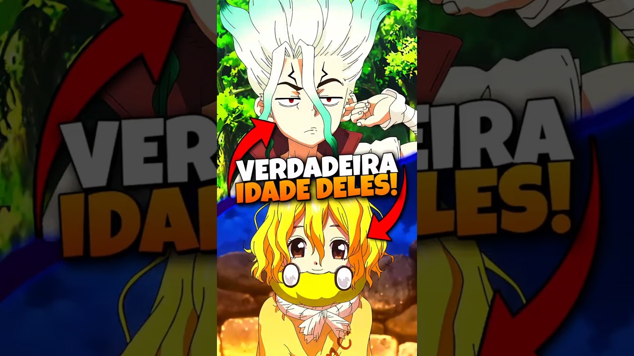 Qual a Idade dos Personagens de Dr. Stone? 🤔 #animeshorts