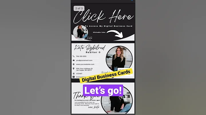‼️CANVA Template‼️ Digital Business Cards for real estate agents!🙌🏻💡⚡️