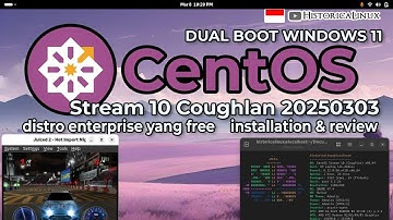 Install CentOS Stream 10 | Dual Boot Windows 11 | Web Server Setup | 4 Gb RAM