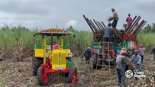 Hindustan tractor #Trending # Tamilnadu @ DKS tractors sugarcane lodging video in 2023