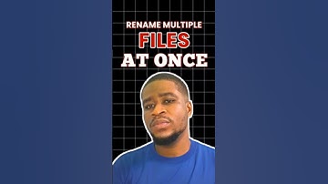 How to rename multiple files or folders at once in your PC. #pctricks #pchacks #pc ##files #nonowizi