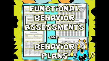 Functional Behavior Assessment Form Instructions