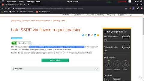 SSRF via flawed request parsing (Video Solution) | 2020