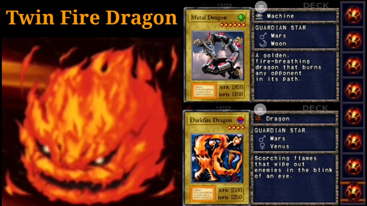 Yugioh Metal Dragon and DarkFire Dragon Fire Fusion YuGiOh! Forbidden Memories 1080p HD YouTube