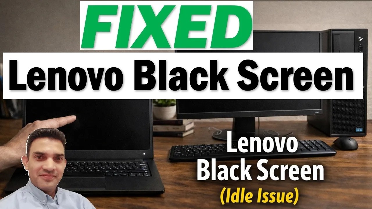 How to Fix Lenovo Laptop PC Black Screen | How to fix lenovo black ...