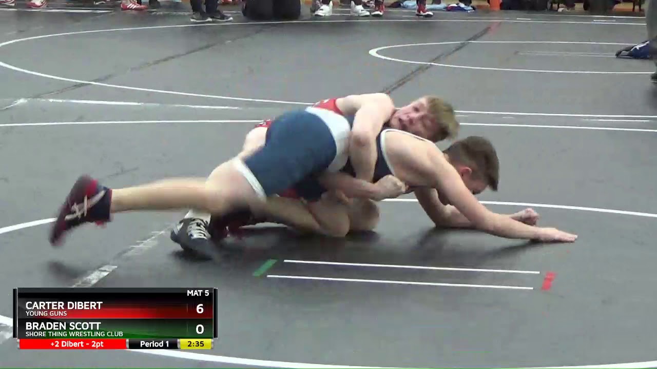 Cadet 100 Carter Dibert Young Guns Vs Braden Scott Shore Thing Wrestling Club