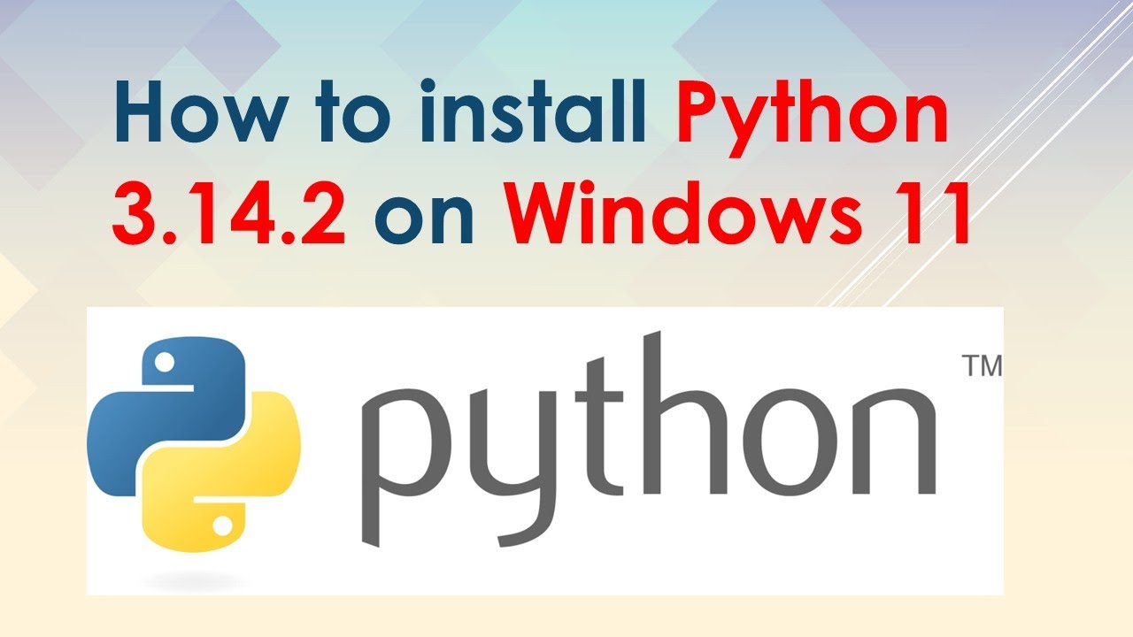 Как установить Python 3.14.2 на Windows 11