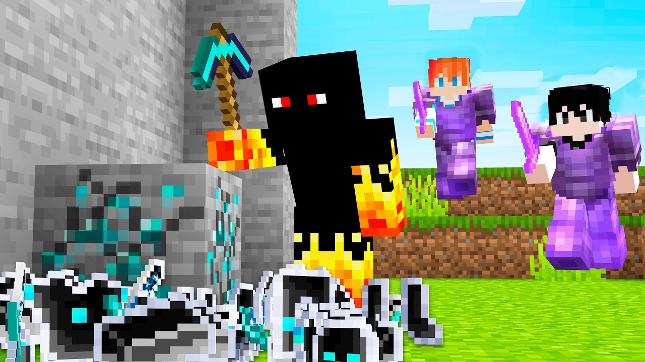 QUEBRAR DROPA AVARITIA vs Caçadores no Minecraft