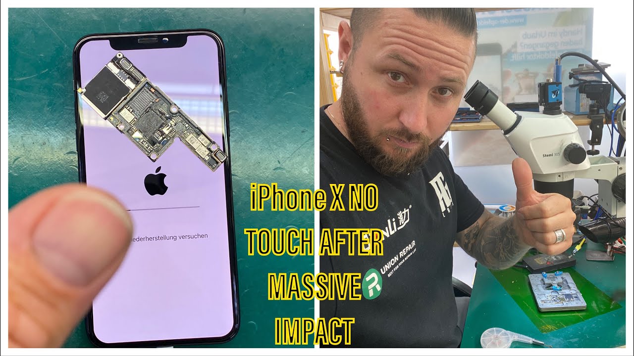 MASTERWORK - iPHONE X NO TOUCH AFTER HARD IMPACT - RIPPED MIDDLE FRAME ...