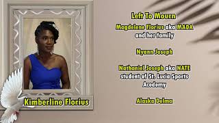 Death Bulletin for the late Kimberline Florius