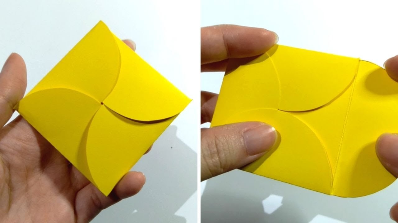 How to Make Petal Card Envelope Using a Template YouTube