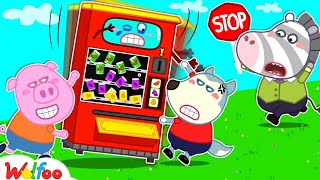Whos Inside The Vending Machine Wolfoo Cartoon Videos 2D Animated Cartoon Video