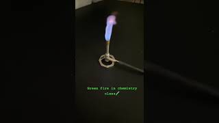 Green Fire In Chemistry Cl