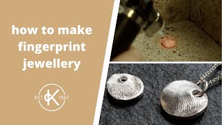 How To Make A Fingerprint Pendant With Silver Clay | Kernowcraft