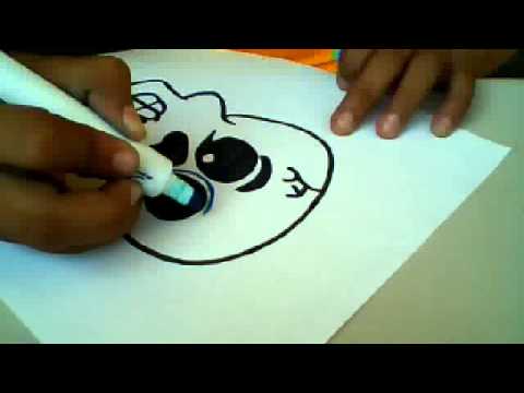 como dibujar una calavera mexicana muy facil